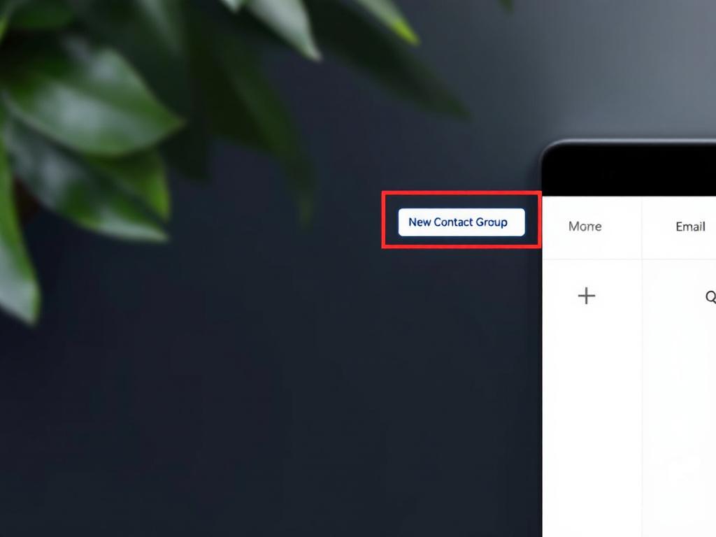 Captura de pantalla de la pestaña Inicio de Outlook con el botón "Nuevo Grupo de Contactos" visible y circundado en rojo.