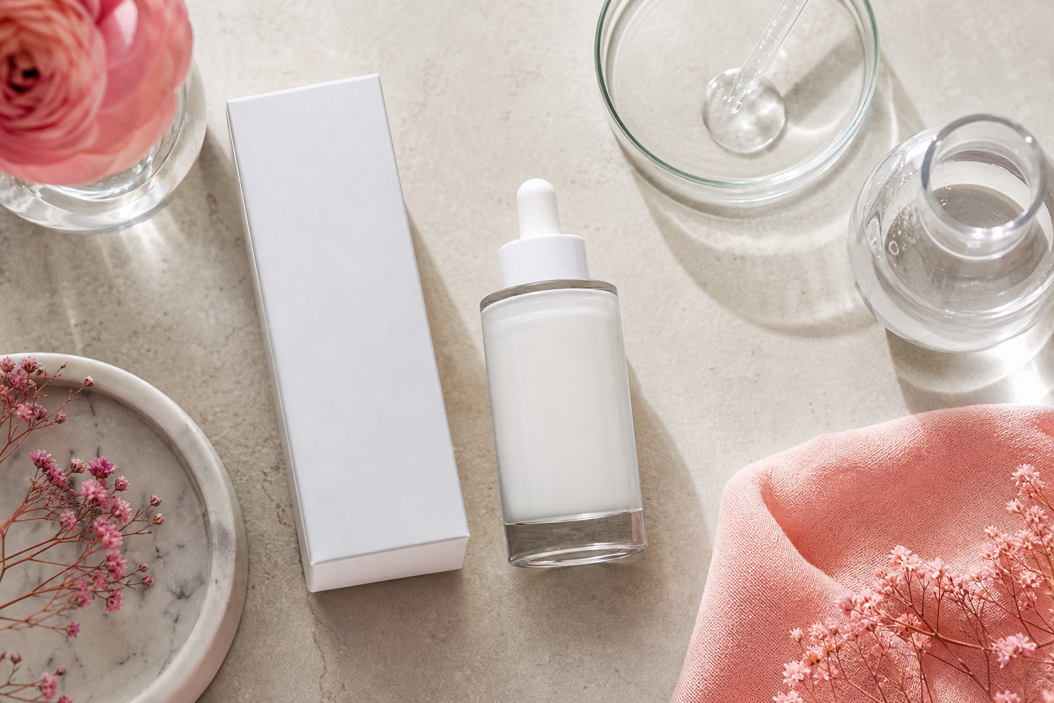 Avène Hyaluron Activ B3 — flat-lay with packaging, neutral matte background.