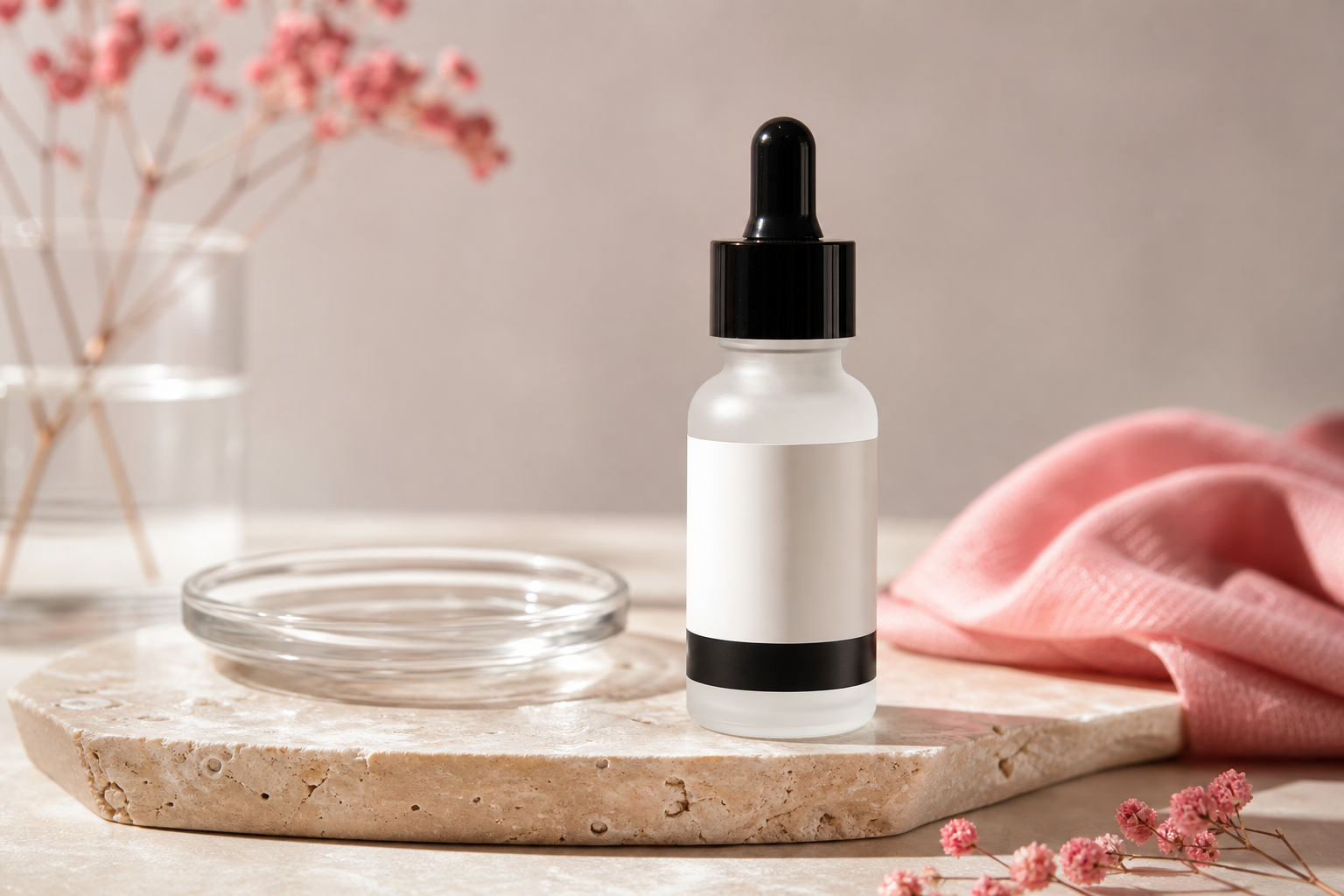 The Inkey List Hyaluronic Acid Serum — clean studio shot, label visible but not in tight focus.