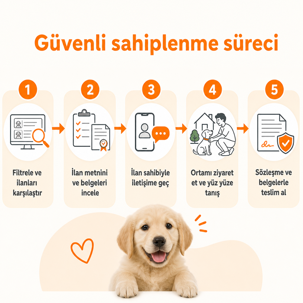 Filtrelemeden teslim almaya kadar güvenli sahiplenme sürecinin adımları