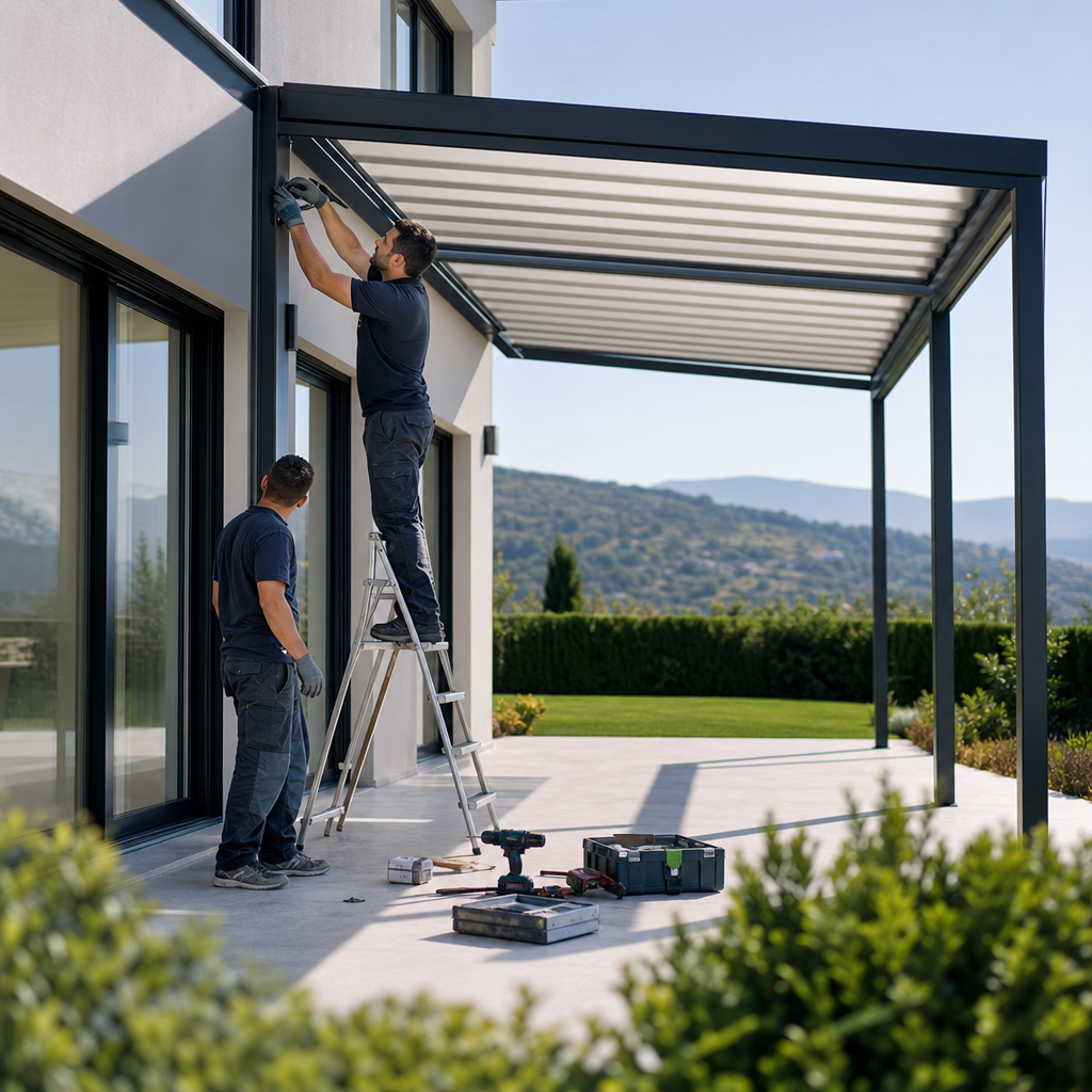 Motorlu Pergola Kurulumu Adımları