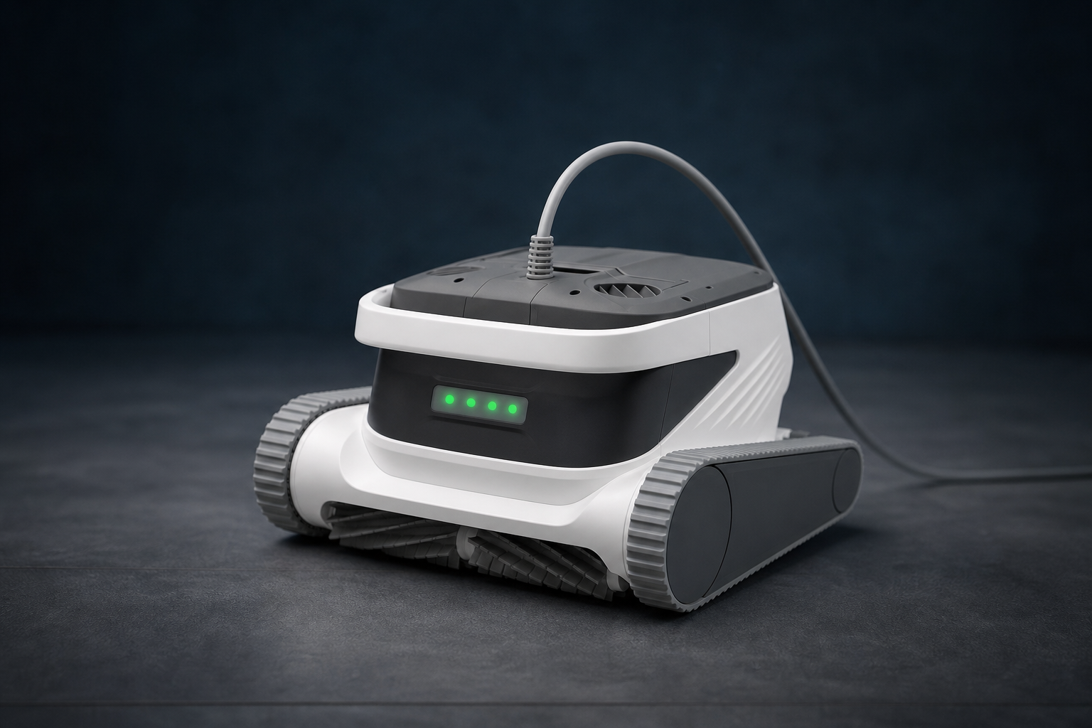 Hydro6 UV havuz temizleme robotu önden yakın çekim