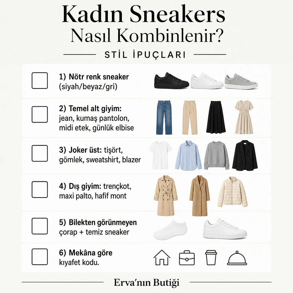 Sneaker kombini öncesi tamamlanacak altı maddelik hazırlık listesi