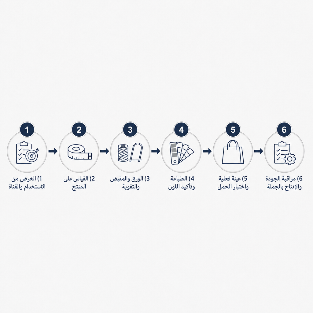 مخطط عملية من ست خطوات لتخصيص حقيبة بحبل ورقي